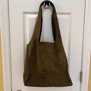 Rag & Bone Walker Olive Green Suede Tote Bag